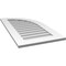 Ekena Millwork Quarter Round Top Right Surface Mount PVC Gable Vent w/ 3-1/2"W x 1"P Standard Frame, 20"W x 38"H GVPQR20X3801SN - alternate 5